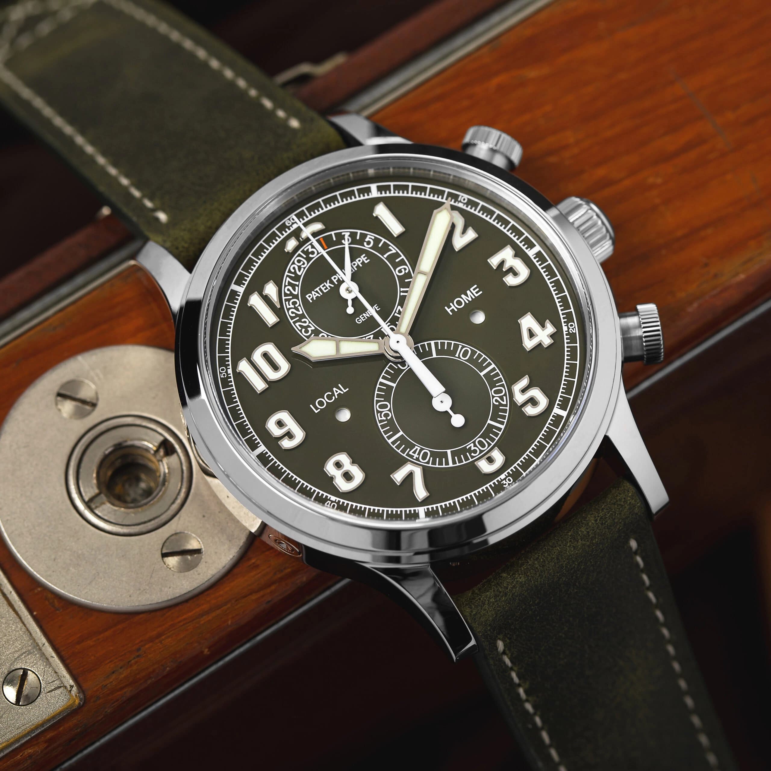New and Noteworthy: The Patek Philippe 5924G-010 Pilot Travel Time Chronograph