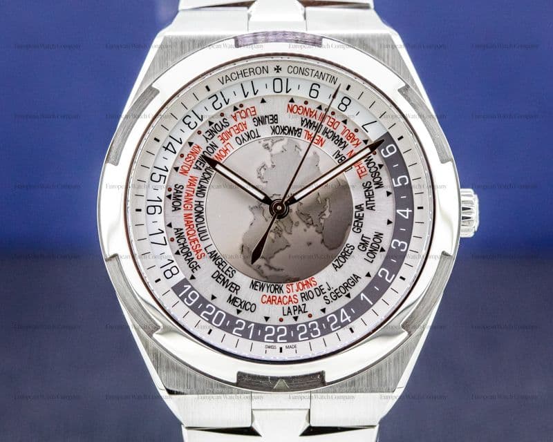 Vacheron Constantin Overseas 7700V World Time Silver Dial SS