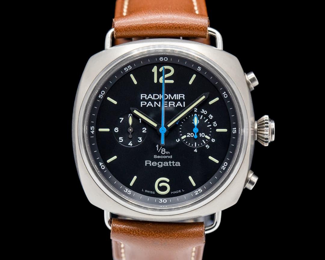 Panerai Radiomir Regatta 1/8th Second Titanium Black Dial
