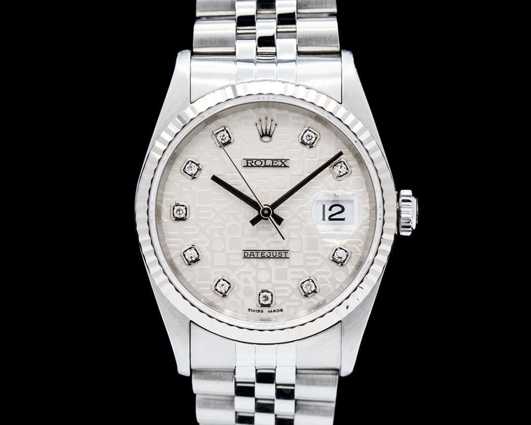 Rolex 16234 Datejust SS Diamond Anniversary Dial