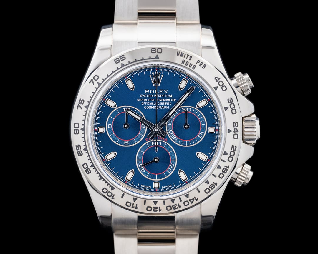 Rolex 116509 Daytona 18K White Gold Blue Dial