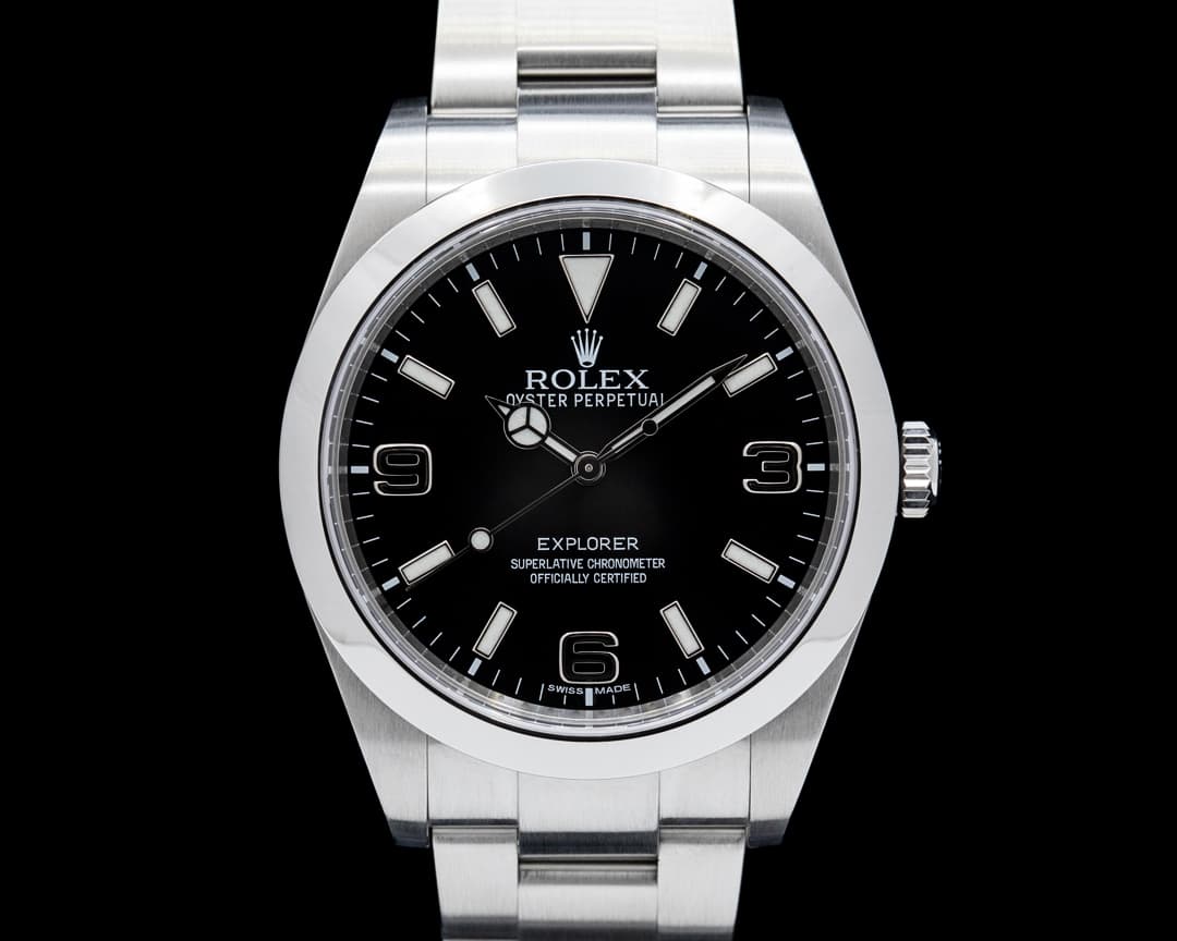 Rolex 214270 Explorer I SS Black Dial