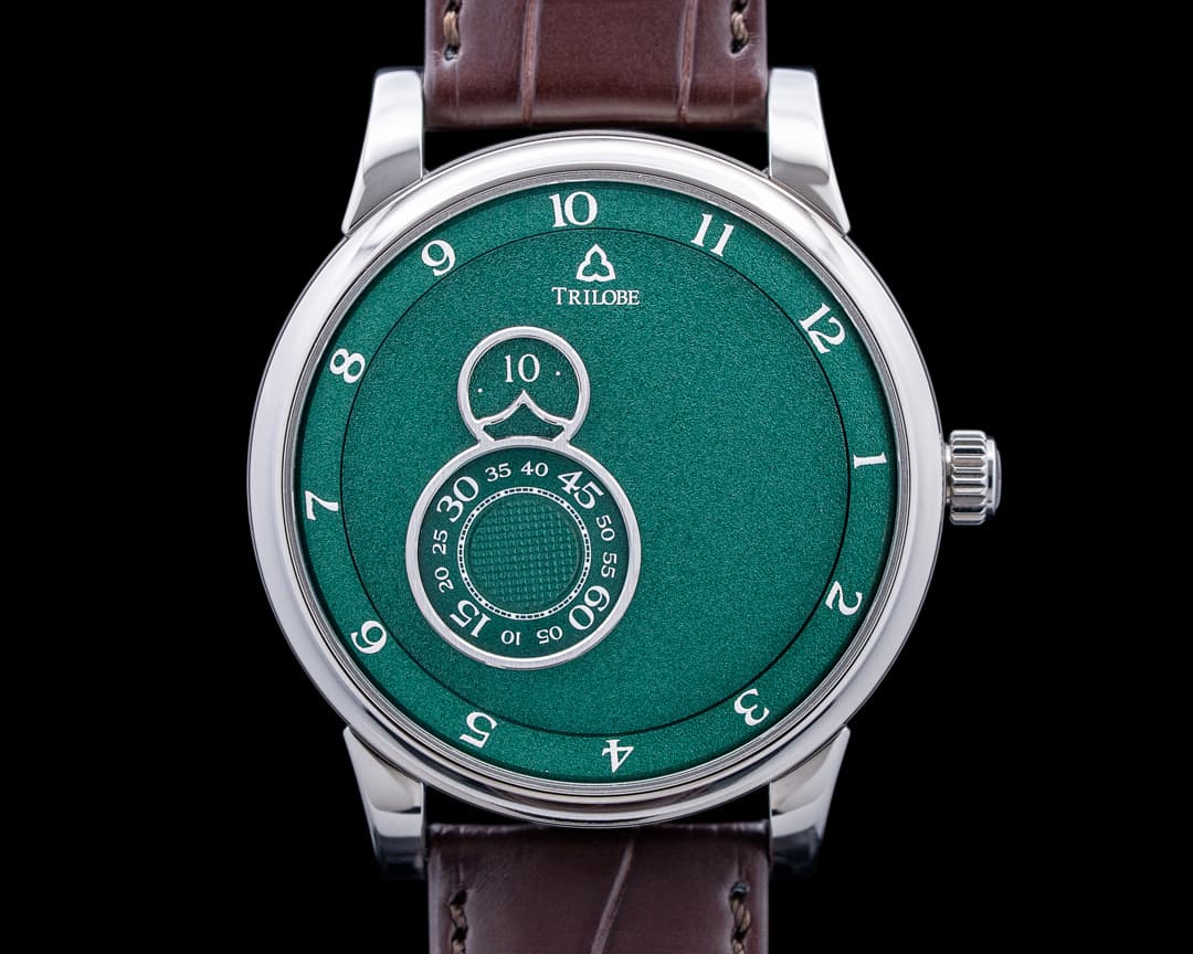 Image of Trilobe NF05VG Nuit Fantastique Grained Titanium Green Dial