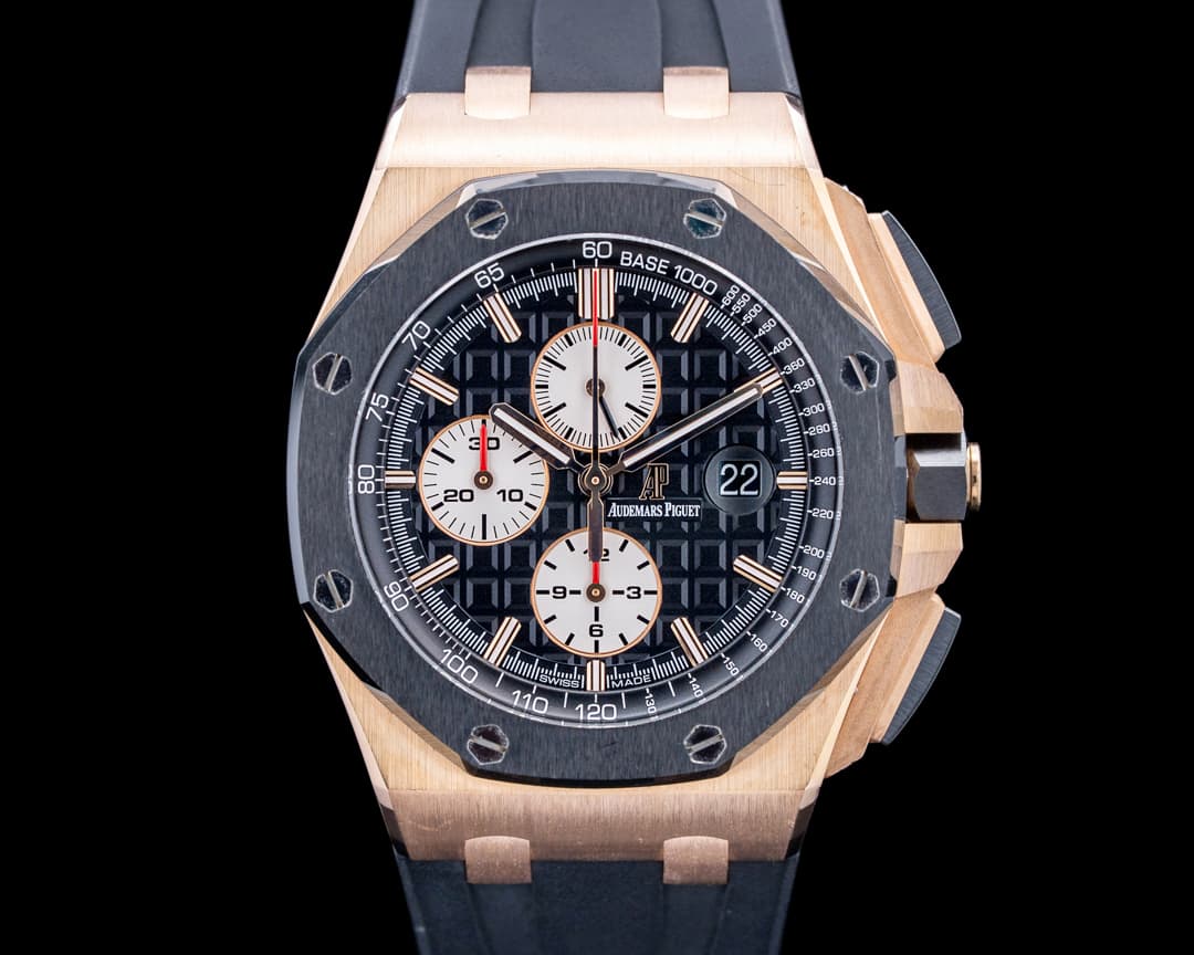 Audemars Piguet 26401RO Royal Oak Offshore Chronograph 18K Rose Gold Black Dial