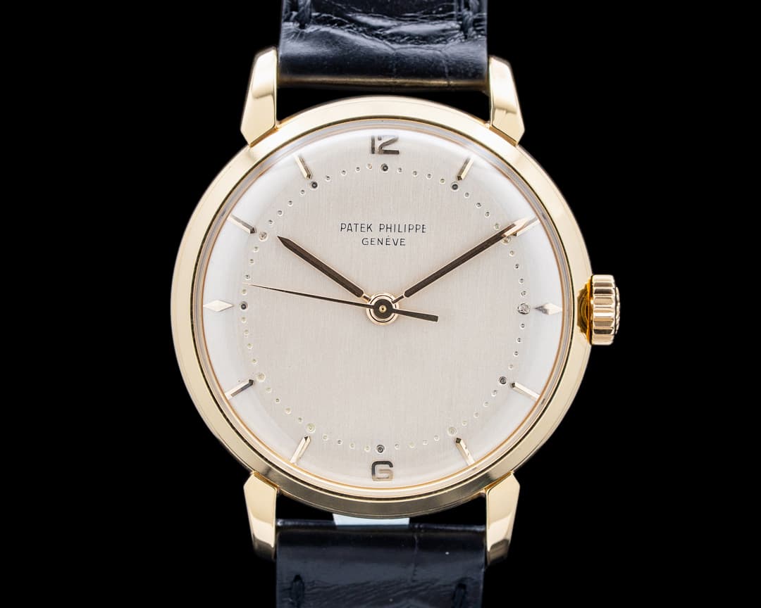 Patek Philippe 2482J Vintage Calatrava 18K Yellow Gold Silver Dial
