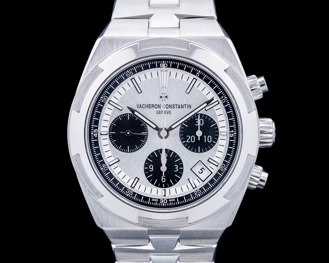 Vacheron Constantin 5500V Overseas Chronograph SS Silver Panda Dial