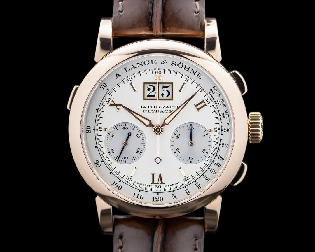 A. Lange & Söhne 403.032 Datograph Flyback 18K Rose Gold Silver Dial
