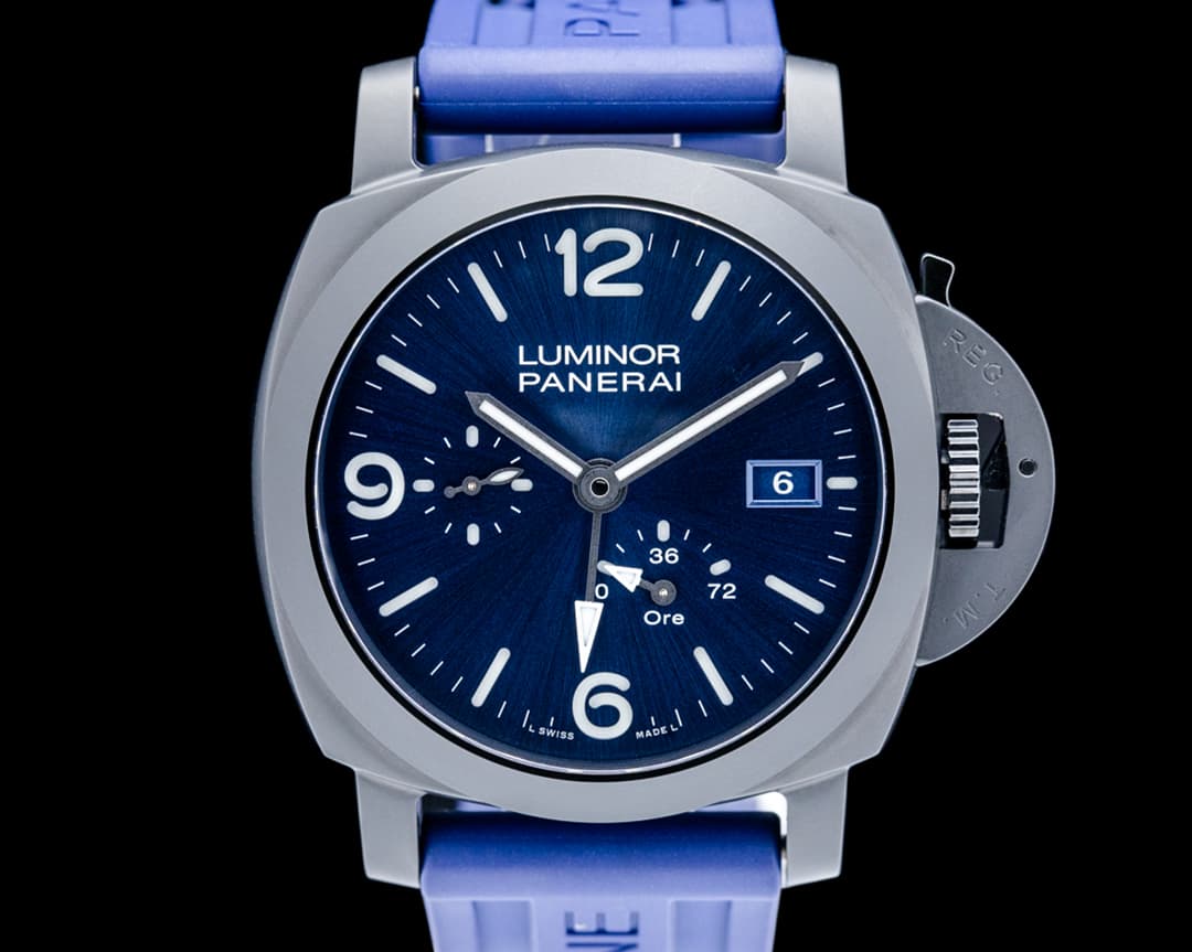 Panerai PAM01574 Luminor GMT Power Reserve Ceramic Blue Dial