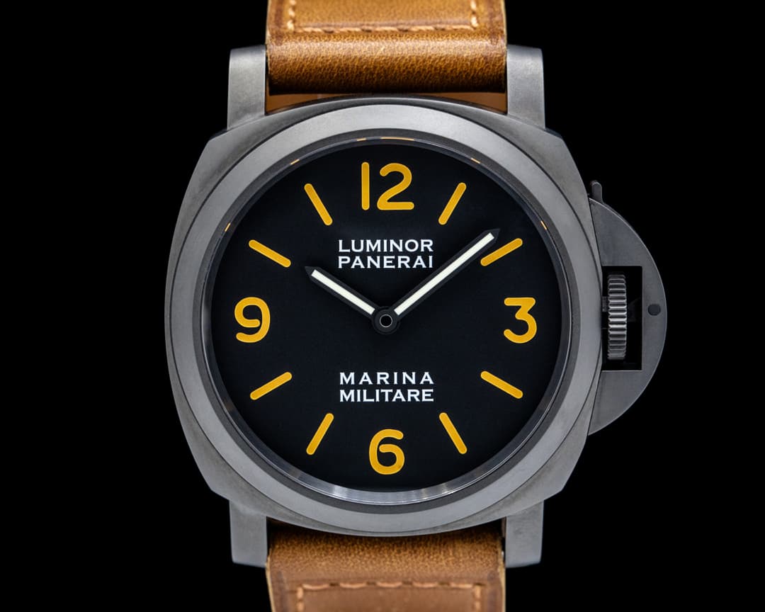 Panerai PAM05218 Luminor Marina Militare DLC SS Black Dial