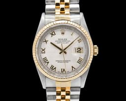 Datejust 16233 Ivory Pyramid Dial Jubilee 18K / SS