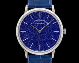 Saxonia Thin Manual Wind Blue Gold-Flux Dial