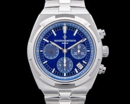 Overseas Chronograph 5500V Blue Dial SS