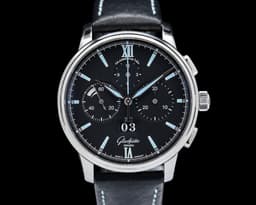 Senator Chronograph Panorama Date / Black Dial