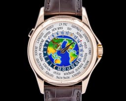 World Time 5131R Enamel Dial 18K Rose Gold