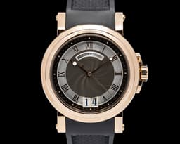 Marine Automatic Big Date 18K Rose Gold / Rubber