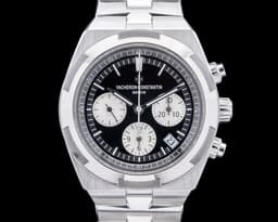 Overseas 5500V/110A Chronograph Black Panda Dial SS