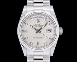 President 118206 Silver Diamond Dial