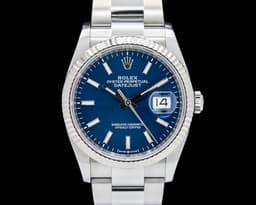 Datejust Blue Stick Dial / Oyster Bracelet