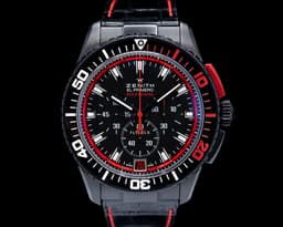 El Primero Stratos Flyback Chronograph Striking Tenth Chronograph Black