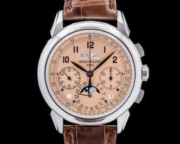 5270P Perpetual Calendar Chronograph Platinum Salmon Dial