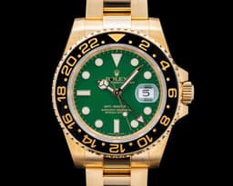 GMT Master II 116718 Green Dial 18K Yellow Gold