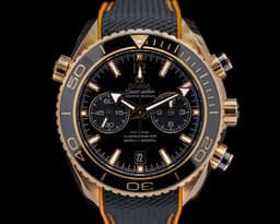 Seamaster Planet Ocean Co-Axial Black Dial Rose Gold