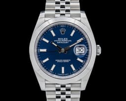 Datejust 41 126300 Blue Stick Dial SS Jubilee 2024