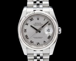 Datejust SS Jubilee Silver Roman Dial