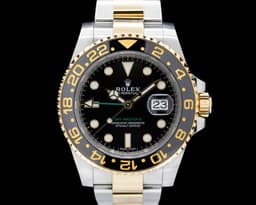 GMT Master II 116713LN SS / 18K Yellow Gold Black Dial