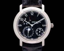 Moon Phase Power Reserve 5055G Black Dial 18K White Gold