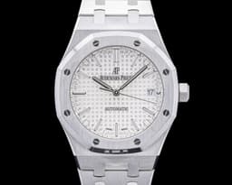 Royal Oak 15450ST White Dial SS 37MM