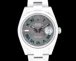 Datejust 41 126300 Wimbledon Slate Roman Dial SS