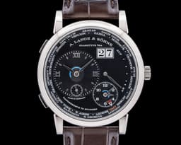 Lange 1 Time Zone 136.029 18K White Gold / Black Dial