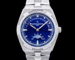 Overseas Moonphase Retrograde Date SS Blue Dial 2024