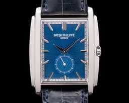 Gondolo 5124G-011 18K White Gold Blue Dial Manual Wind