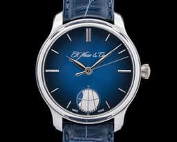 Endeavour Perpetual Moon Platinum Blue Dial