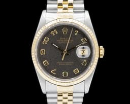 Datejust 16233 Grey Jubilee Dial 18K / SS Jubilee Bracelet