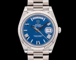 Day Date President 228239 18K White Gold / Blue Dial 40MM