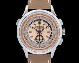 World Time 5935A Chronograph SS Salmon Dial 2024