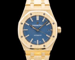 Royal Oak 15450BA Blue Dial 18K Yellow Gold