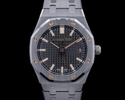 Royal Oak 77350CE Black Ceramic 34MM