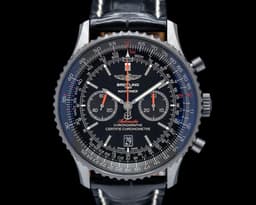 Navitimer 01 B01 Chronograph Black Steel