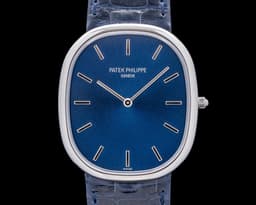 Golden 5738P Ellipse Platinum Blue Dial 2024