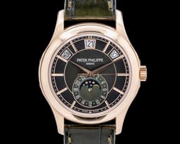 Annual Calendar 5205R Green Dial 18k Rose Gold