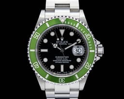 Submariner 50th Anniversary "Kermit Flat 4" SS Green Bezel Mark 1