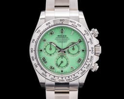 Daytona 116509 "BEACH" Green Dial 18K White Gold Bracelet RARE