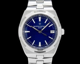 Overseas 4500v Automatic Blue Dial SS