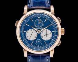 Triple Split 424.037F Blue Dial 18K Rose Gold