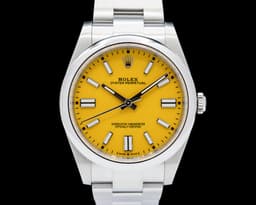 Oyster Perpetual 124300 41mm SS / Yellow Dial