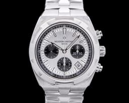 Overseas Chronograph Silver Panda Dial FULL SET